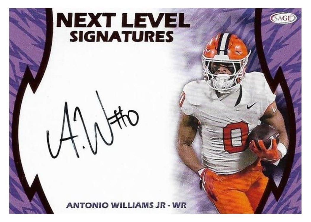 2026 SAGE Football Next Level Signatures Antonio Williams #NLS-AWJ card