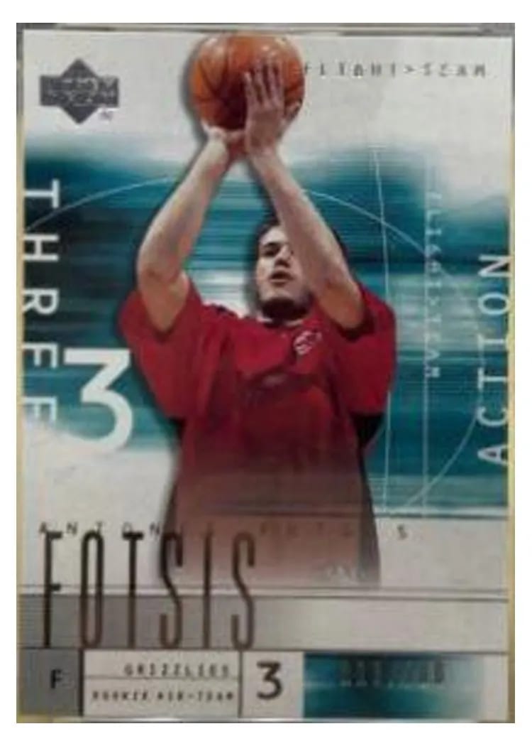 2001 Upper Deck Flight Team Antonis Fotsis #93 card