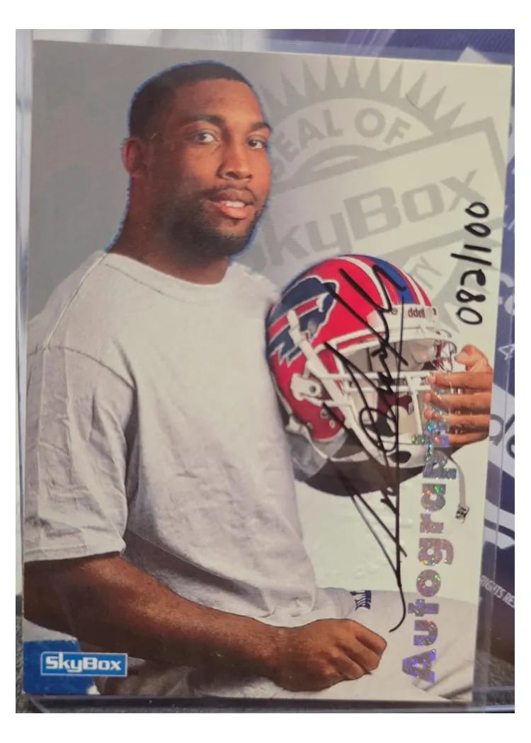 1997 Skybox Premium Autographics Antowain Smith card