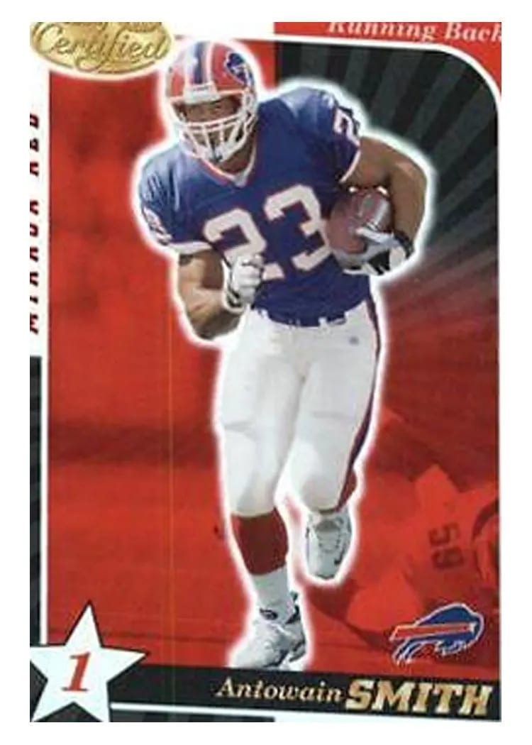 2000 Leaf Certified Antowain Smith #16 card