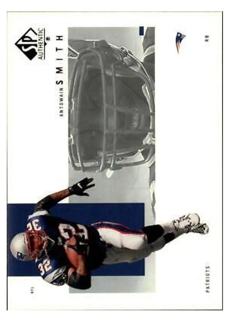 2001 SP Authentic Antowain Smith #55 card