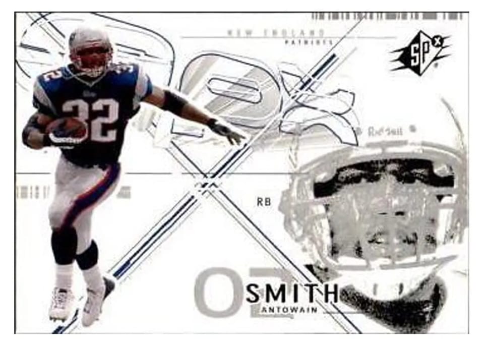 2002 Spx Antowain Smith #8 card