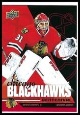 2025-26 Upper Deck Chicago Blackhawks Centennial Box Antti Niemi #11 card