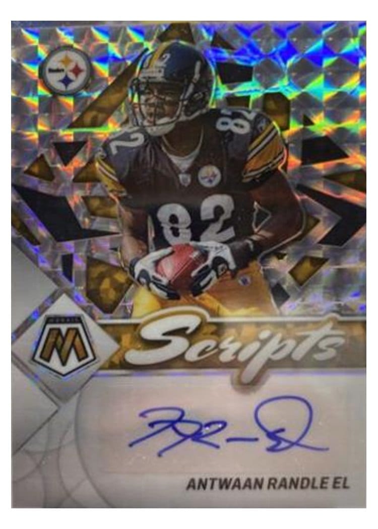2022 Panini Mosaic Scripts Antwaan Randle El #S-ARE card