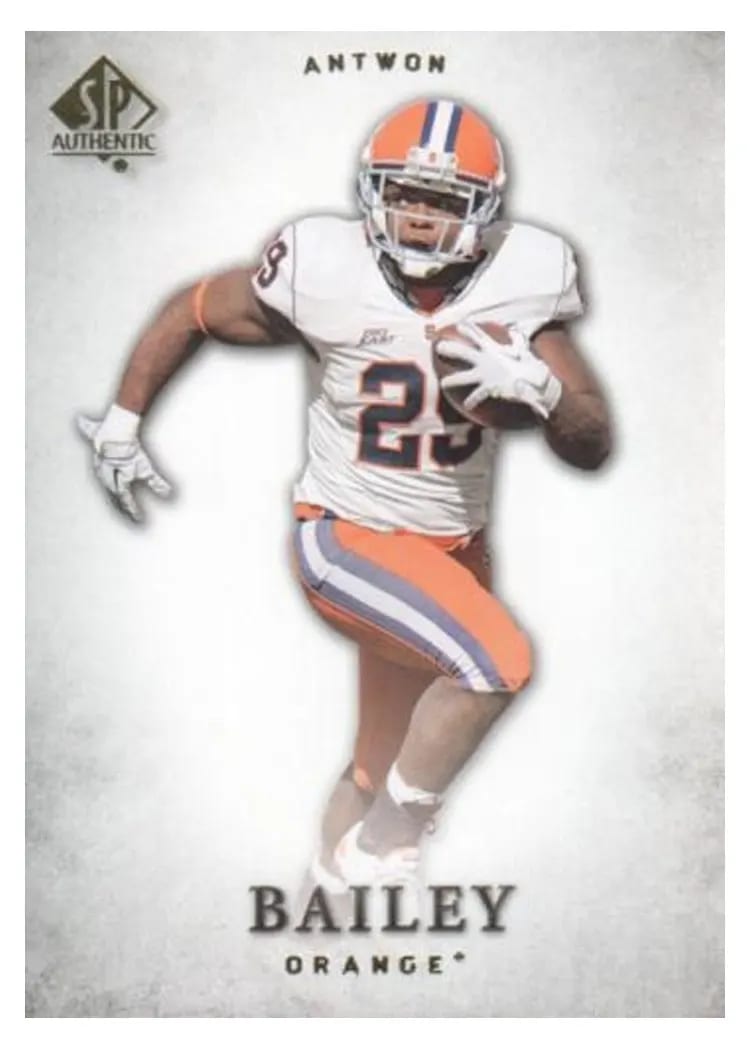 2012 SP Authentic Antwon Bailey #12 card
