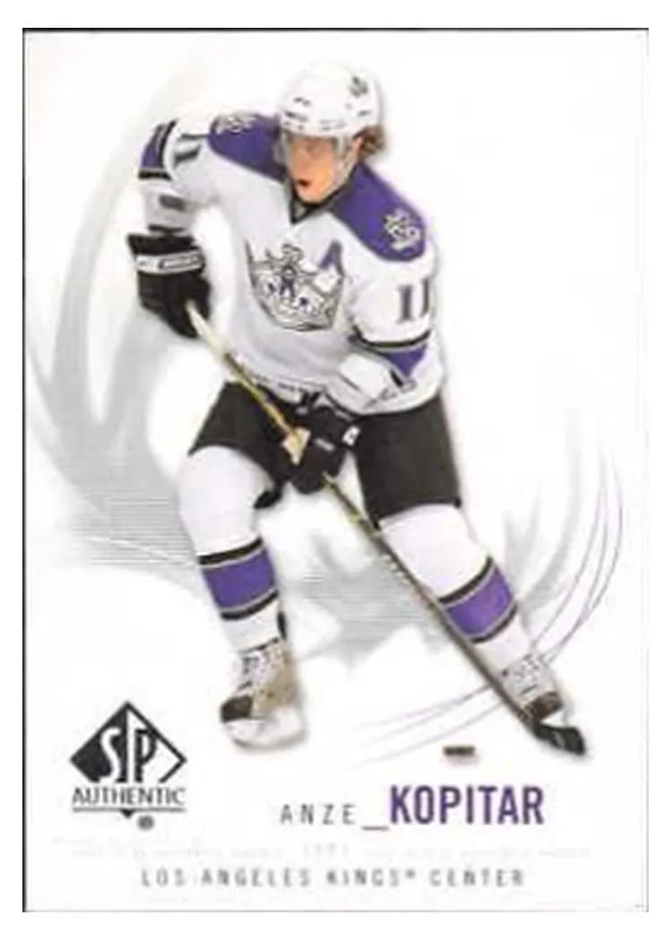 2009 SP Authentic Anze Kopitar #54 card