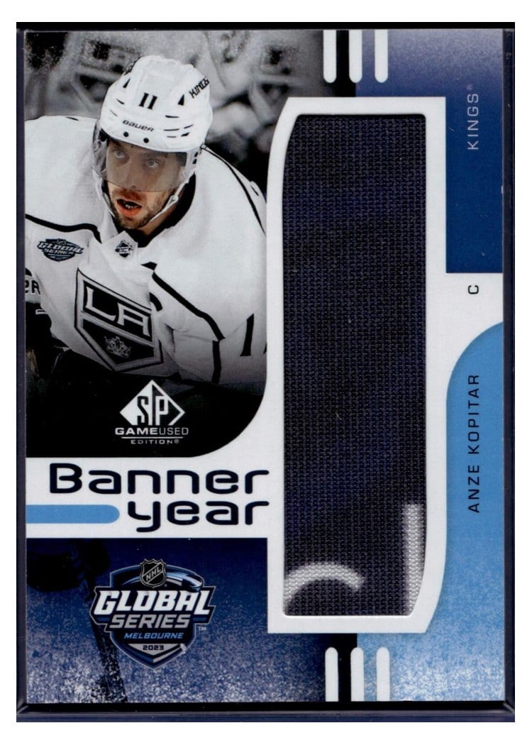 2024-25 SP Game Used 2023 Global Series Melbourne Banner Year Relics Anze Kopitar #BYGS-AK card