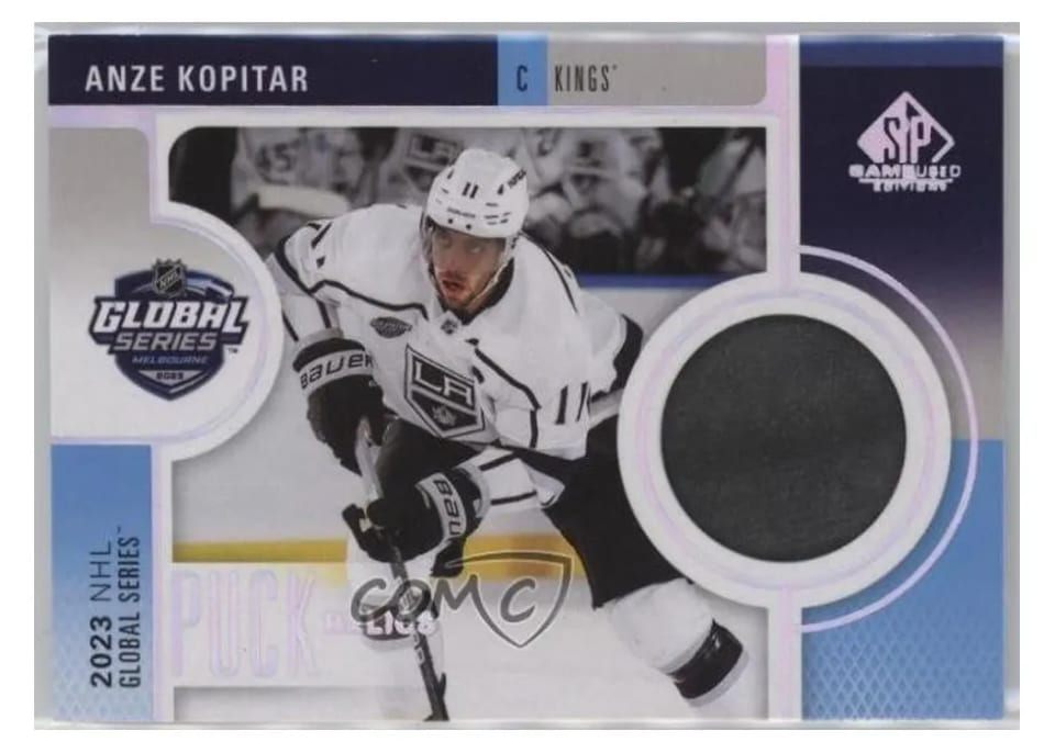 2024 SP Game Used Global Series Melbourne Puck Relic Anze Kopitar #GSP-AK card
