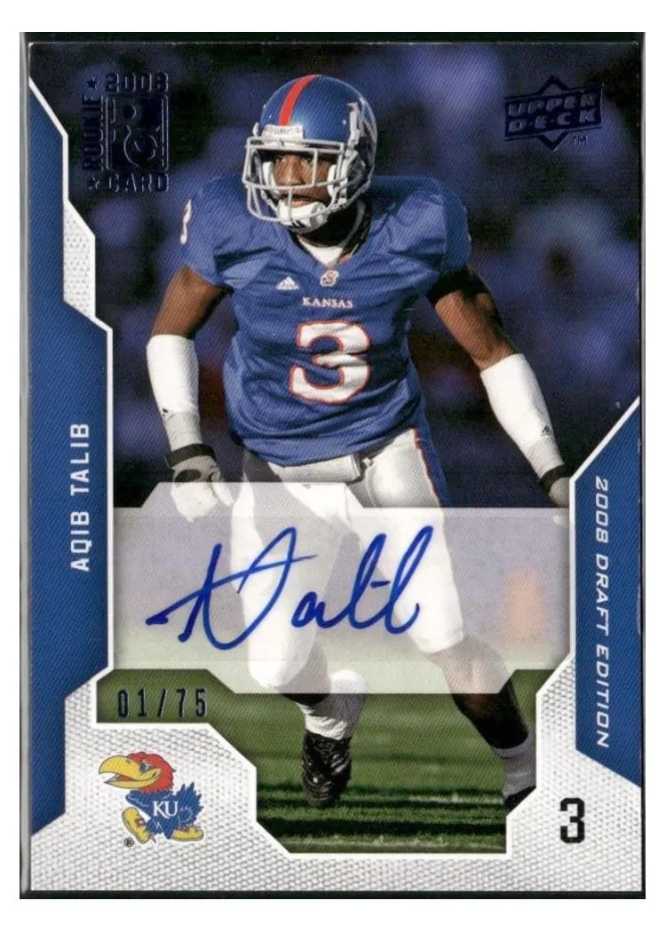 2008 Upper Deck Draft Edition Aqib Talib #7 card