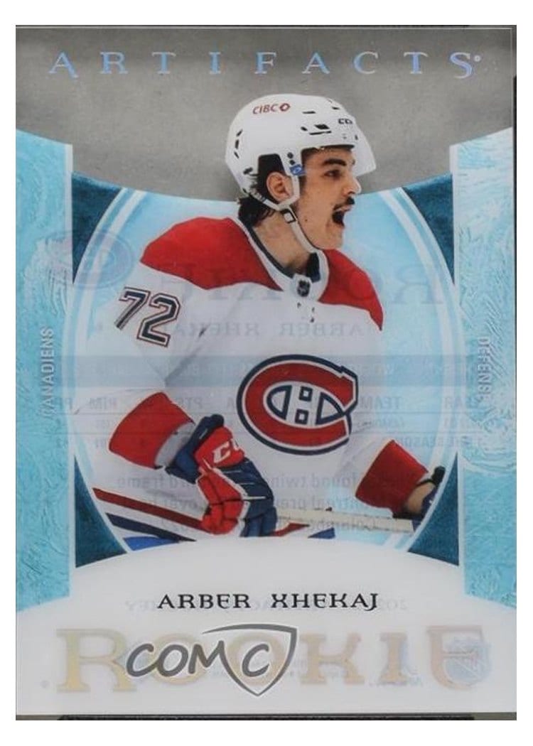 2023-24 Upper Deck Artifacts 2022-23 Update - Clear Cut Rookies Arber Xhekaj #243 card