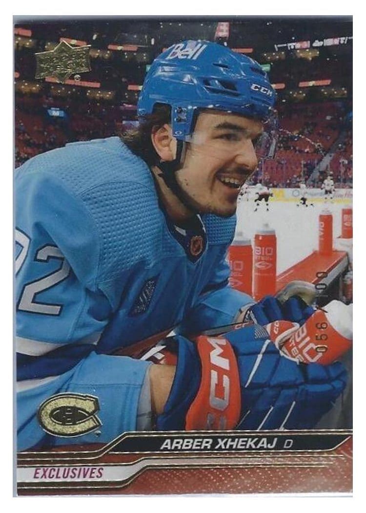 2023-24 Upper Deck Base Set Arber Xhekaj #100 card