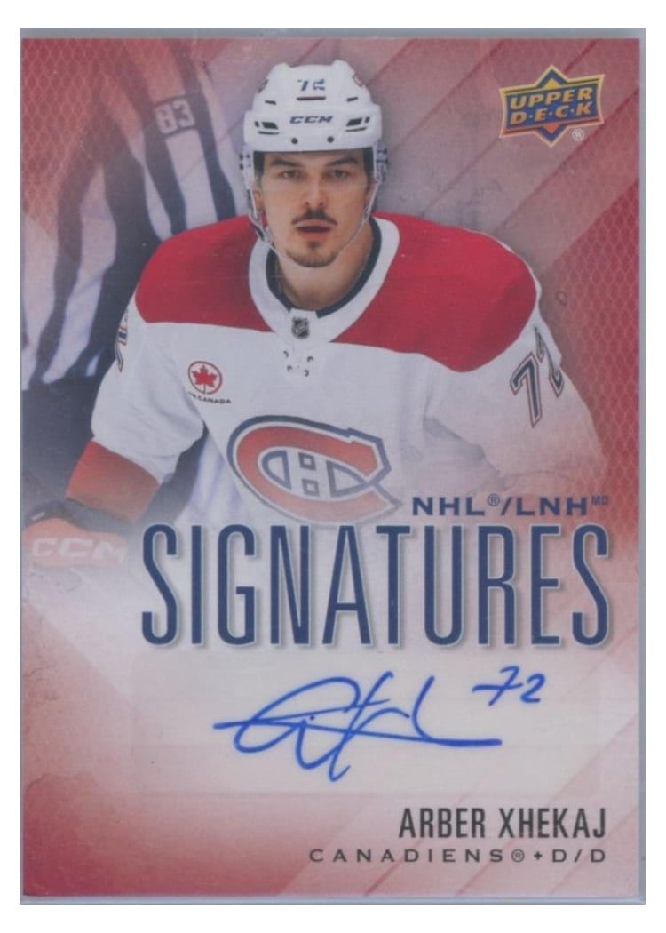 2024-25 Tim Hortons Collectors Series NHL Signatures Arber Xhekaj #S-AX