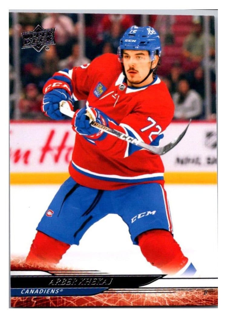 2024-25 Upper Deck Base Set Arber Xhekaj #340 card