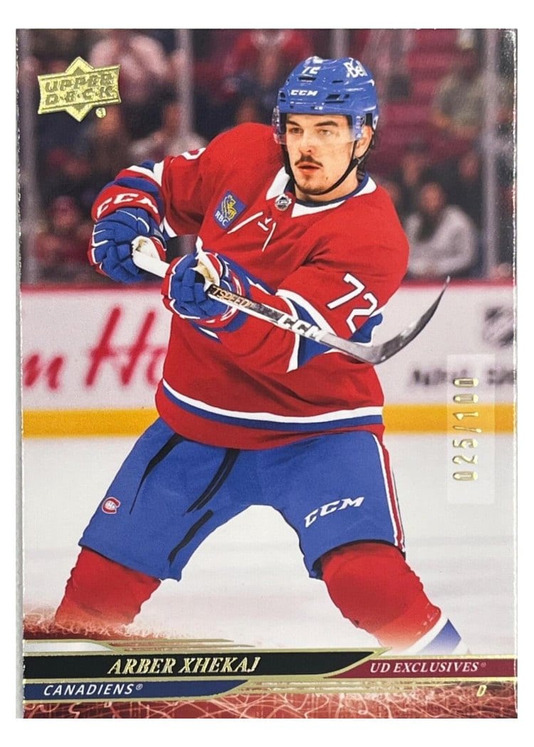 2024-25 Upper Deck Base Set Arber Xhekaj #340 card