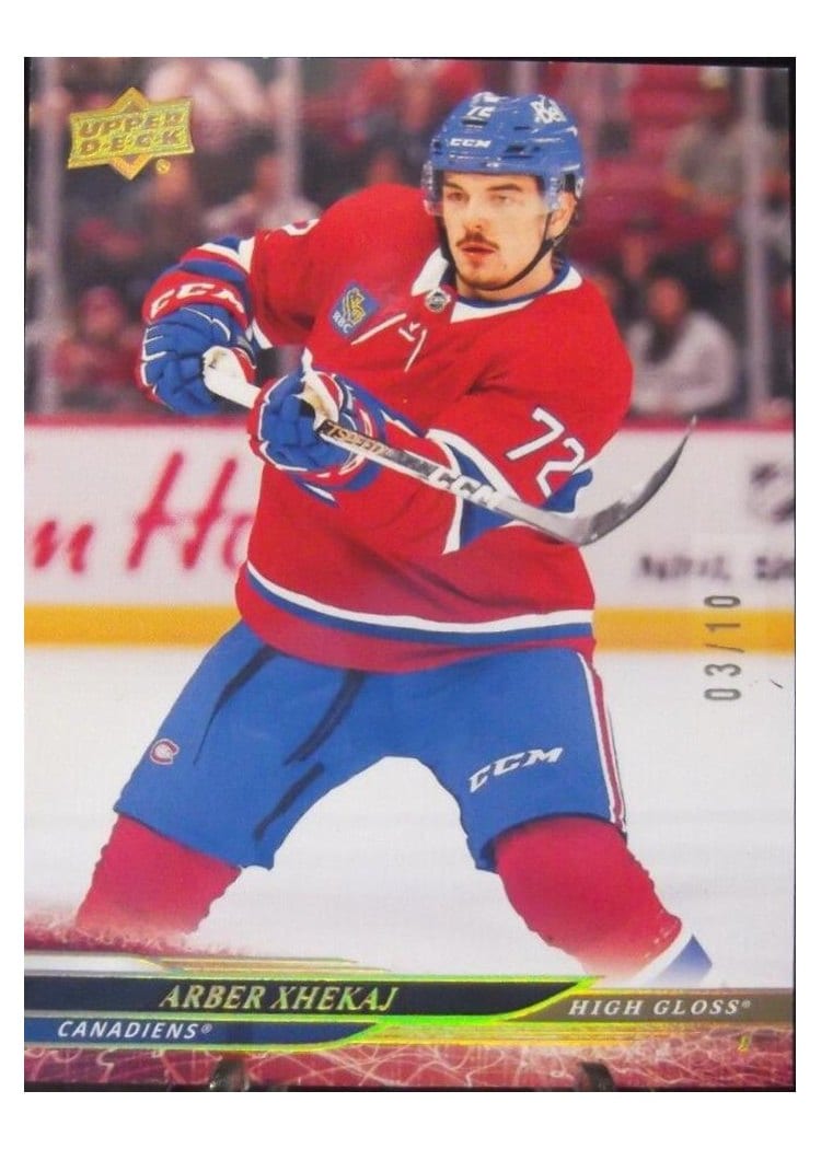 2024-25 Upper Deck Base Set Arber Xhekaj #340 card