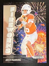 2025 Panini Prizm Black Fireworks Arch Manning #14