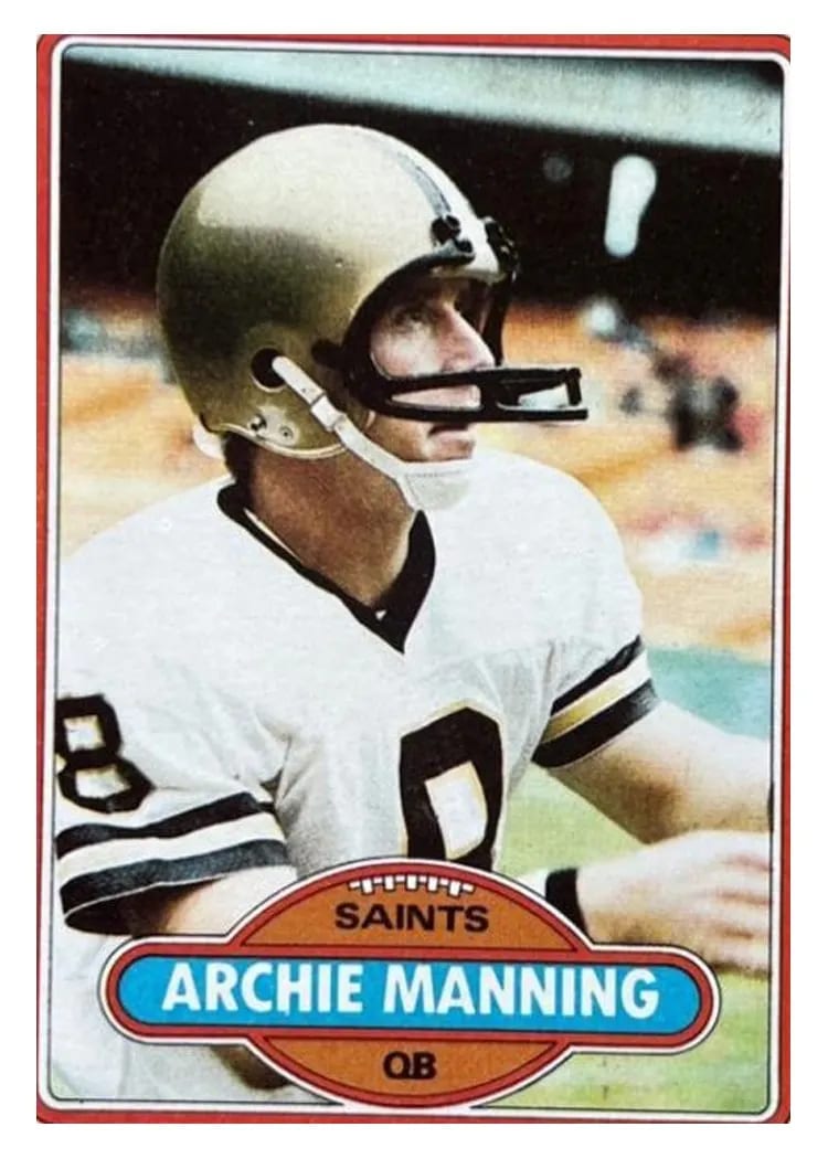 1980 Topps Archie Manning #93 card