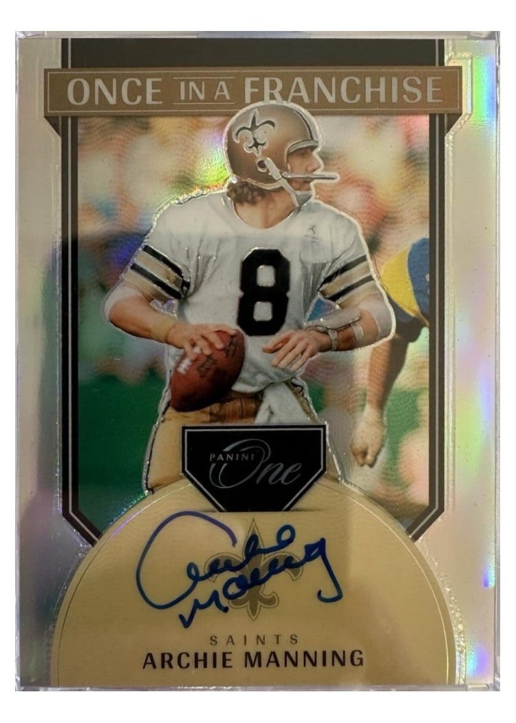2024 Panini One Once in a Franchise Autographs Archie Manning #333 card