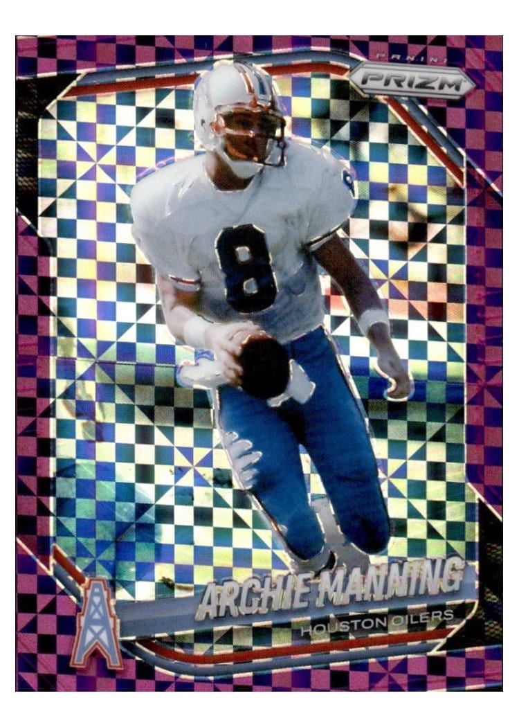 2025 Panini Prizm Base Set Archie Manning Purple Power #166 card