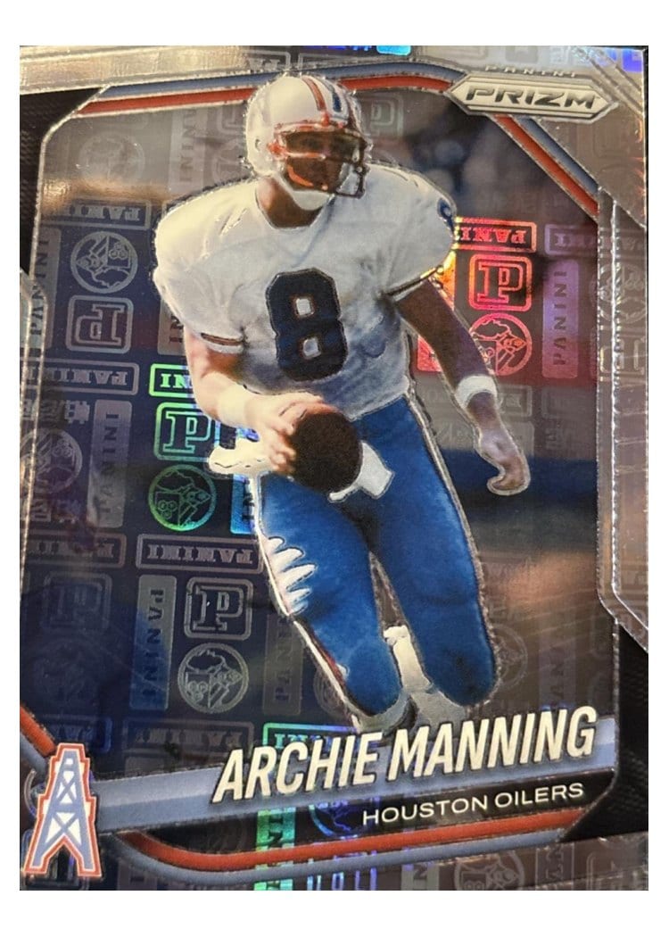 2025 Panini Prizm Base Set Archie Manning Panini Logo #166 card