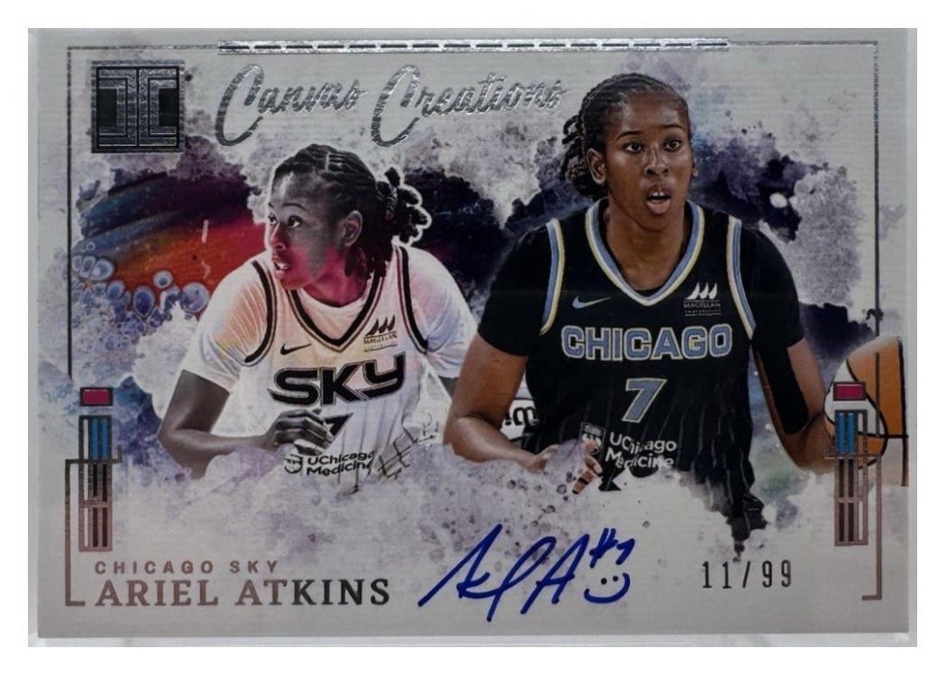 2025 Panini Impeccable WNBA Canvas Creations Ariel Atkins #4 card