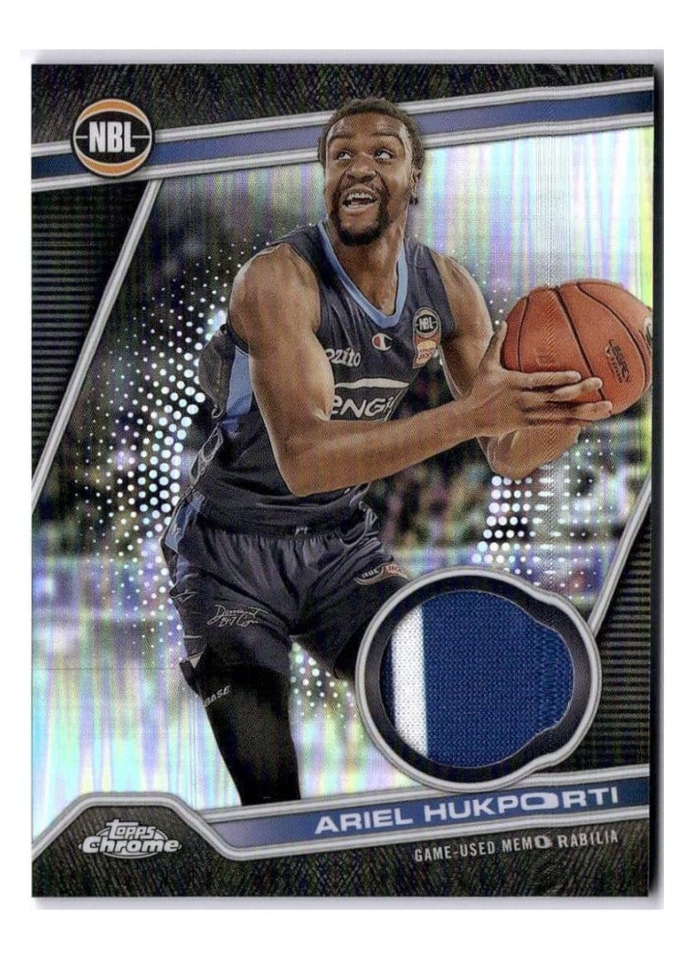 2023-24 Topps Chrome NBL NBL Relic Refractor Ariel Hukporti #NRR-11 card