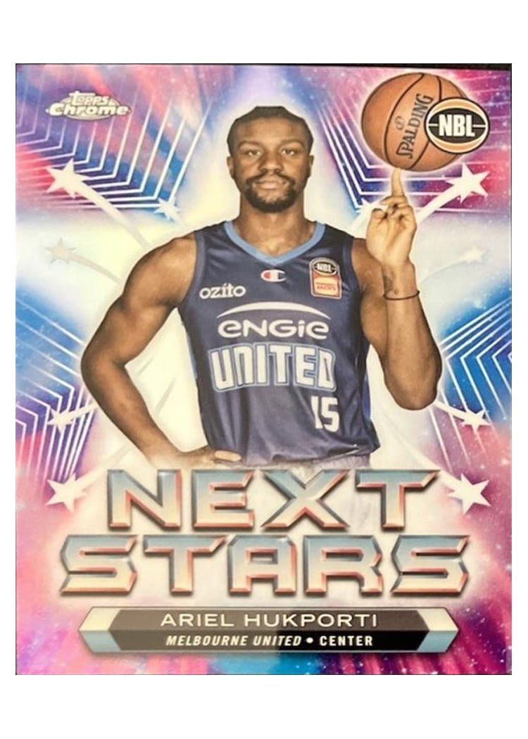 2023-24 Topps Chrome NBL Next Stars Refractors Ariel Hukporti #NS-4 card