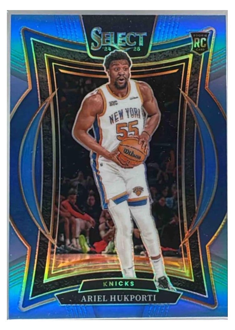2024-25 Panini Select Base Set Ariel Hukporti Light Blue Prizm #93 card