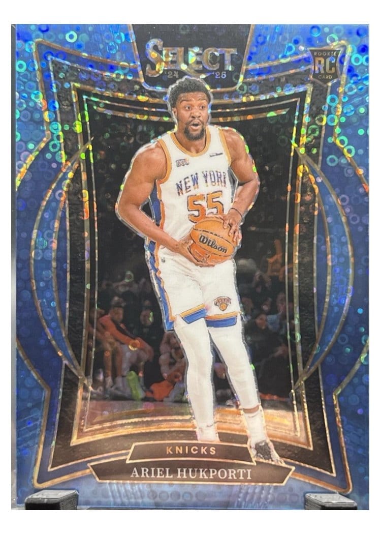 2024-25 Panini Select Base Set Ariel Hukporti Light Blue Disco Prizm #93 card
