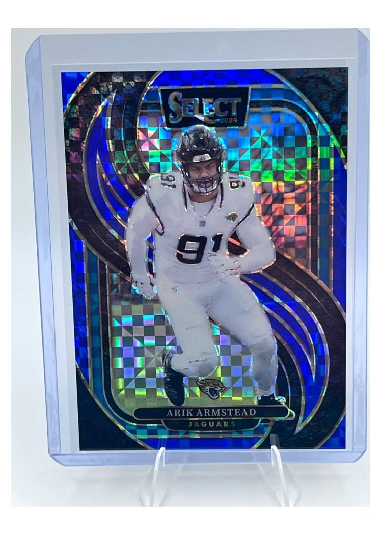 2024 Panini Select Base Set Arik Armstead Blue Prizm #107 card