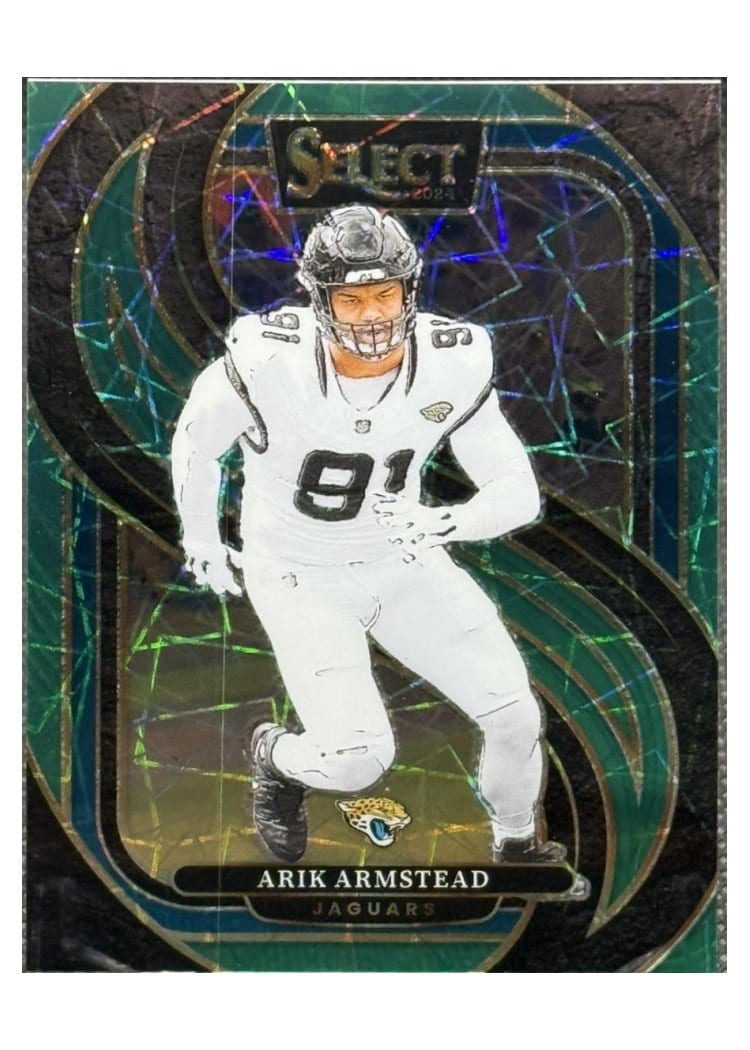 2024 Panini Select Base Set Arik Armstead Green Prizm #107 card