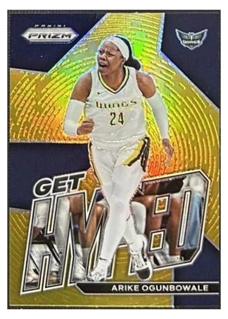 2023 Panini Prizm WNBA Get Hyped Arike Ogunbowale #9 card