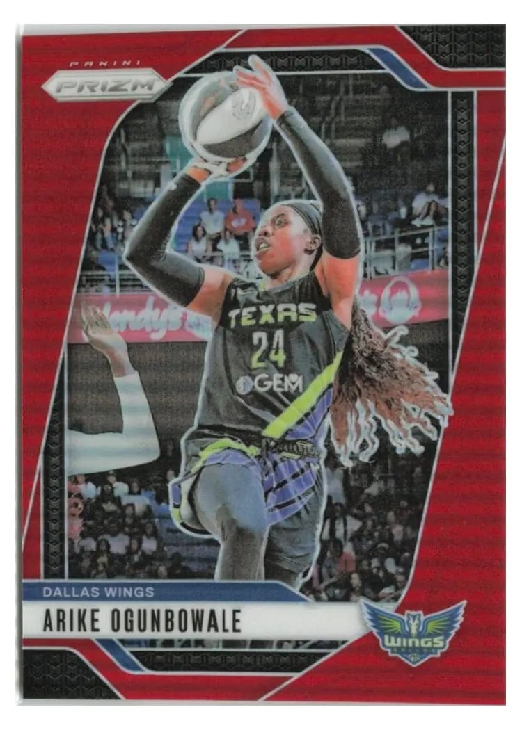 2024 Panini Prizm WNBA Base Set Arike Ogunbowale Red #28 card