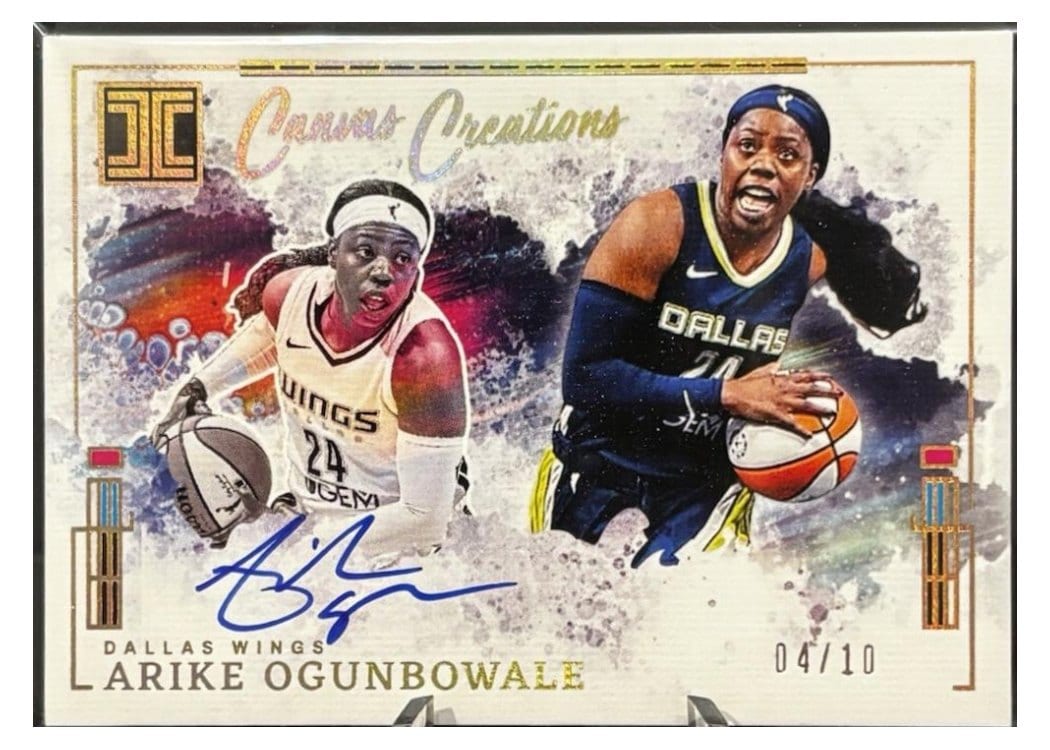 2025 Panini Impeccable WNBA Canvas Creations Arike Ogunbowale #23 card