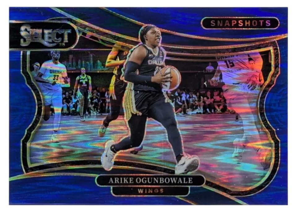 2025 Panini Select WNBA Snapshots Arike Ogunbowale Blue Flash #6 card