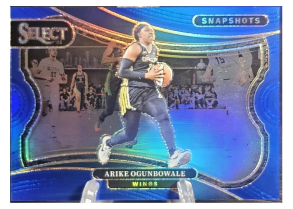 2025 Panini Select WNBA Snapshots Arike Ogunbowale Blue #6 card