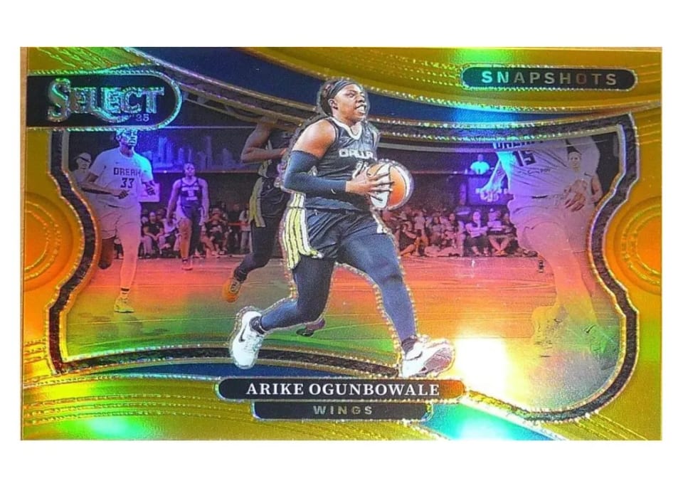 2025 Panini Select WNBA Snapshots Arike Ogunbowale Gold #6 card