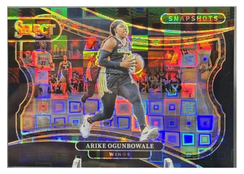 2025 Panini Select WNBA Snapshots Arike Ogunbowale Black Pandora #6 card