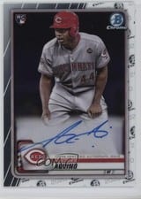 2020 Bowman Chrome Rookie Autographs Aristides Aquino #CRA-AA card