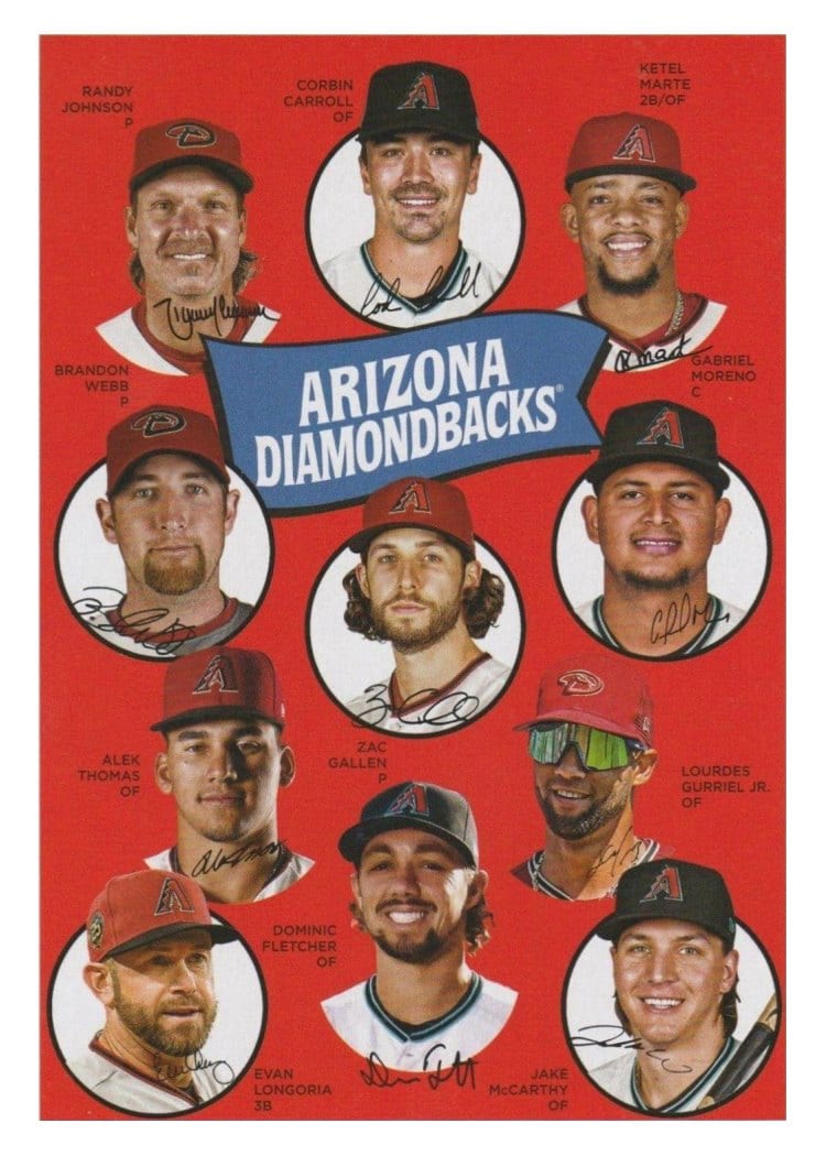 2023 Topps Archives 1969 Team History Postcards Arizona Diamondbacks #H69-AZD card
