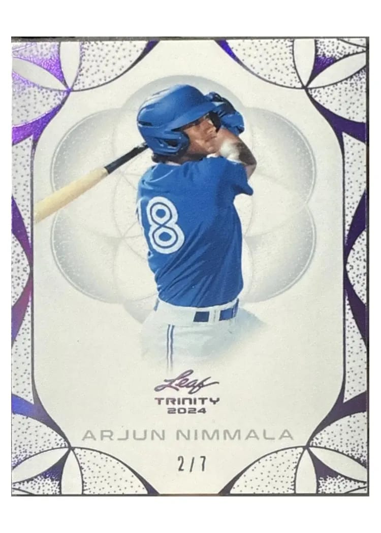 2024 Leaf Trinity Baseball Base Set Arjun Nimmala #13 card