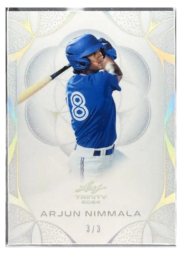 2024 Leaf Trinity Baseball Base Set Arjun Nimmala #13 card