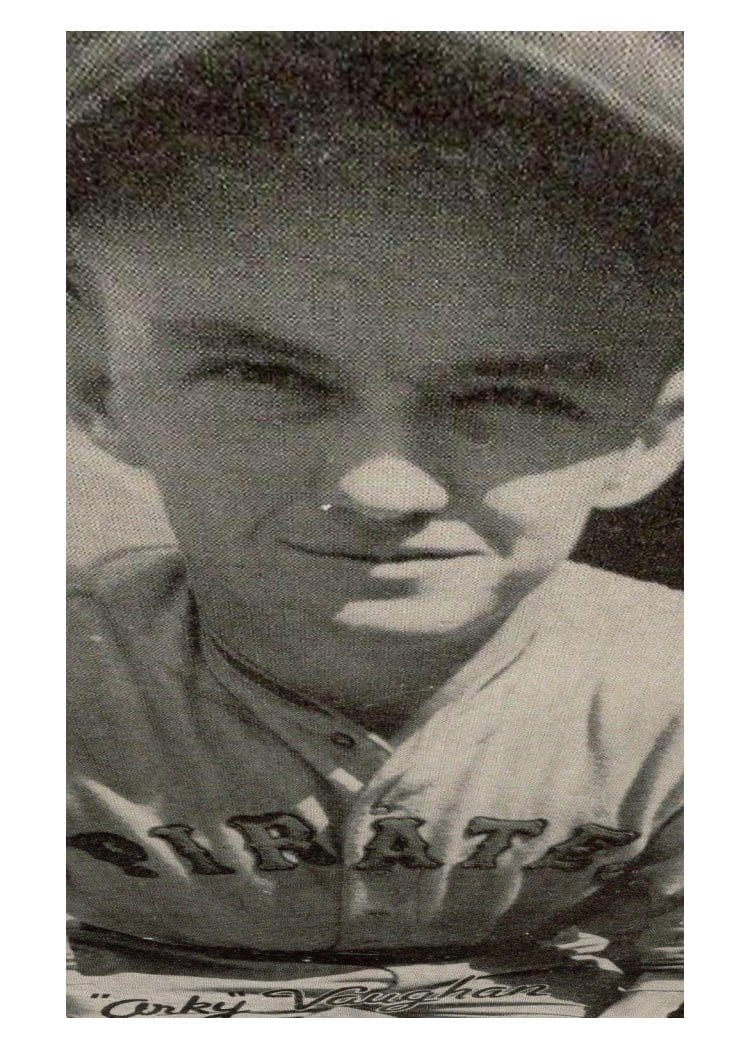 1936 Goudey Premiums 'Arky' Vaughan card