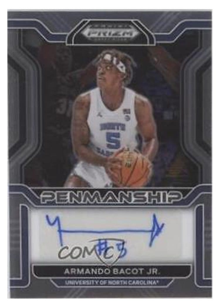 2022 Panini Prizm Draft Picks College Penmanship Armando Bacot #CP-ABJ card