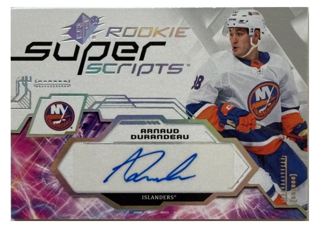 2023-24 SPx Rookie Superscripts Arnaud Durandeau #SSR-AD card