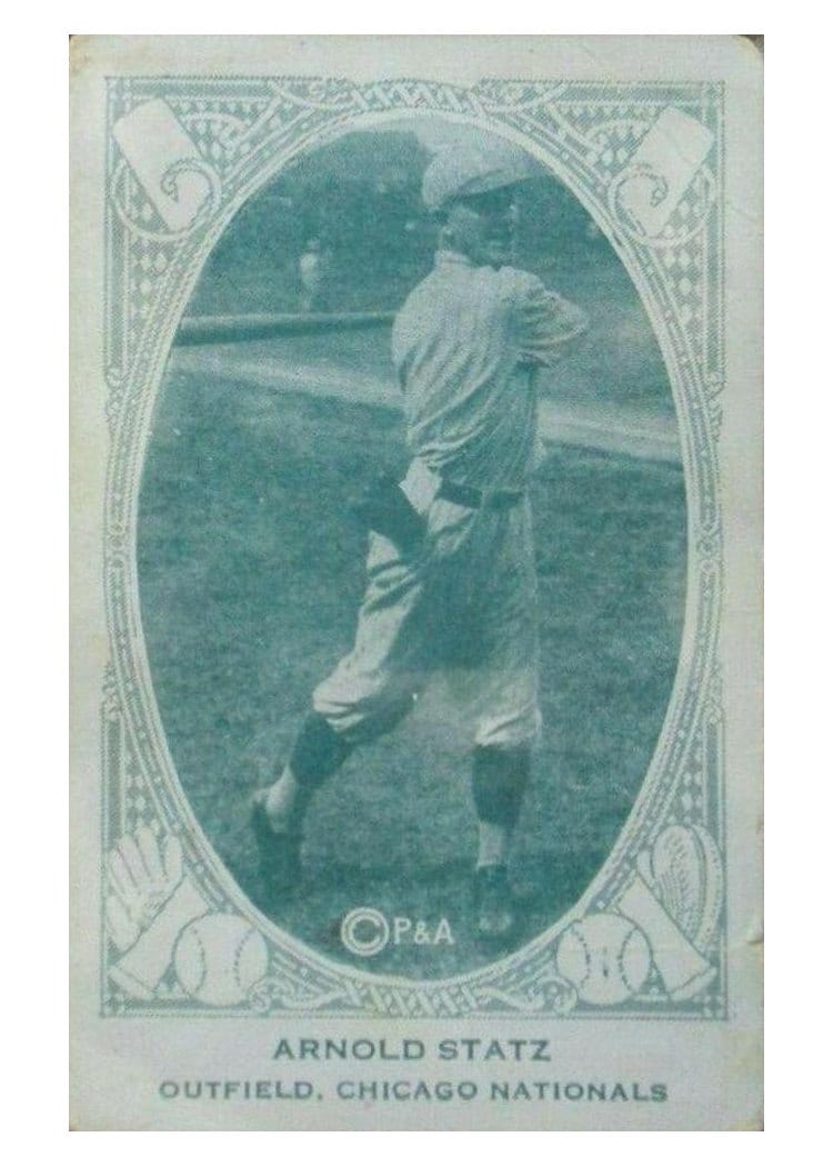 1922 E120 American Caramel Arnold Statz card