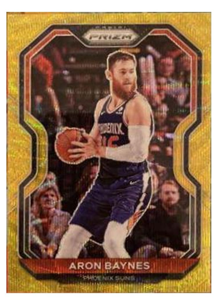 2020-21 Panini Prizm Base Set Aron Baynes Gold Wave Prizm #49 card