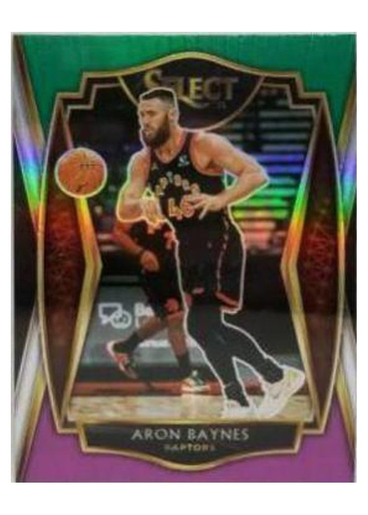2020-21 Panini Select Base Set Aron Baynes Green White Purple #140 card