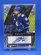 2024-25 Upper Deck Synergy Rookie Sygnatures Arshdeep Bains #SR-AB card