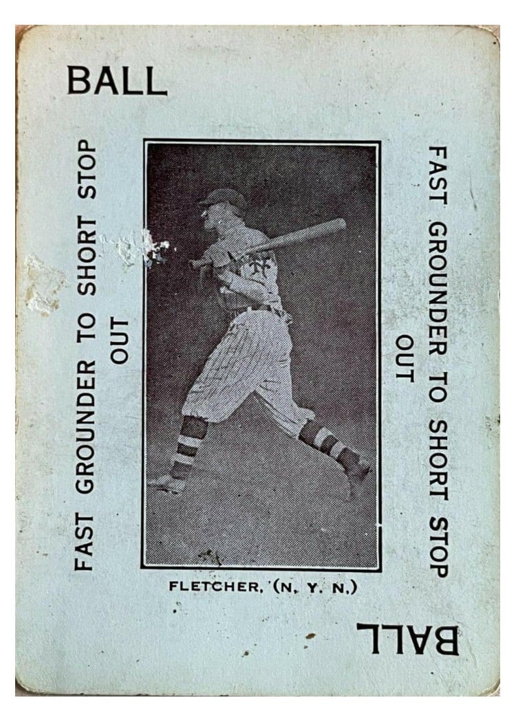 1914 Polo Grounds Game Art Fletcher card